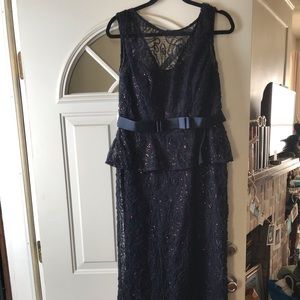 Beautiful floor length sequined evening gown